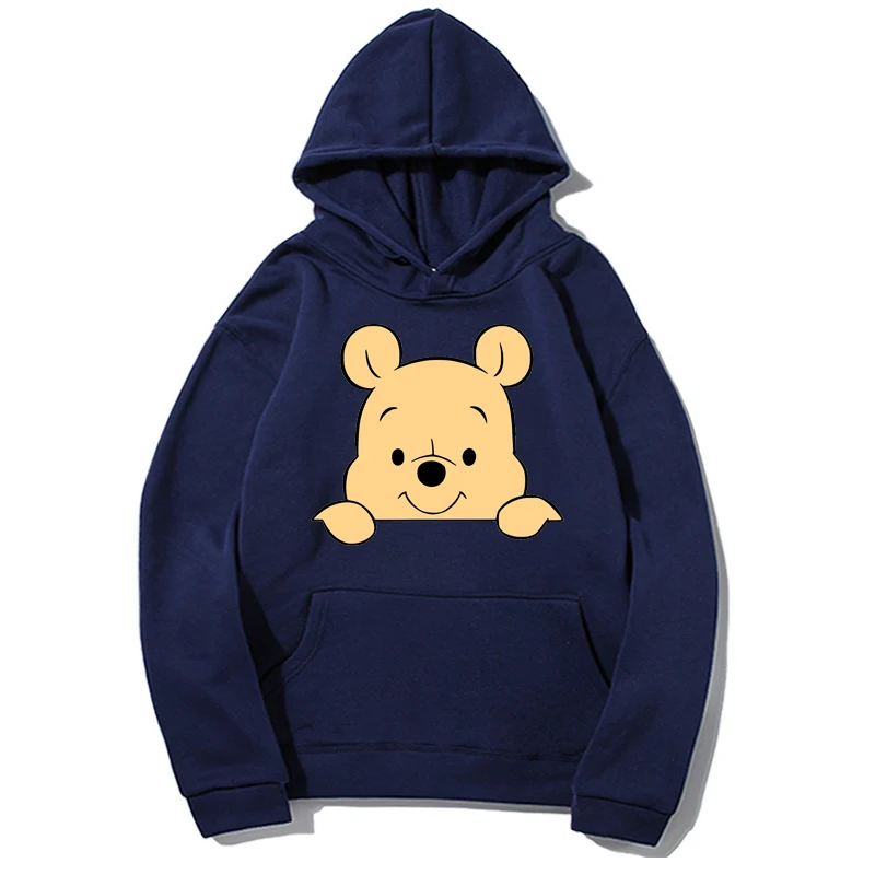 Disney Women\'s Sweatshirt Winnie The Pooh Pattern Hoodie Y2k Clothing Large Size 2024 Fashion Women\'s Oversized Hoodie Top