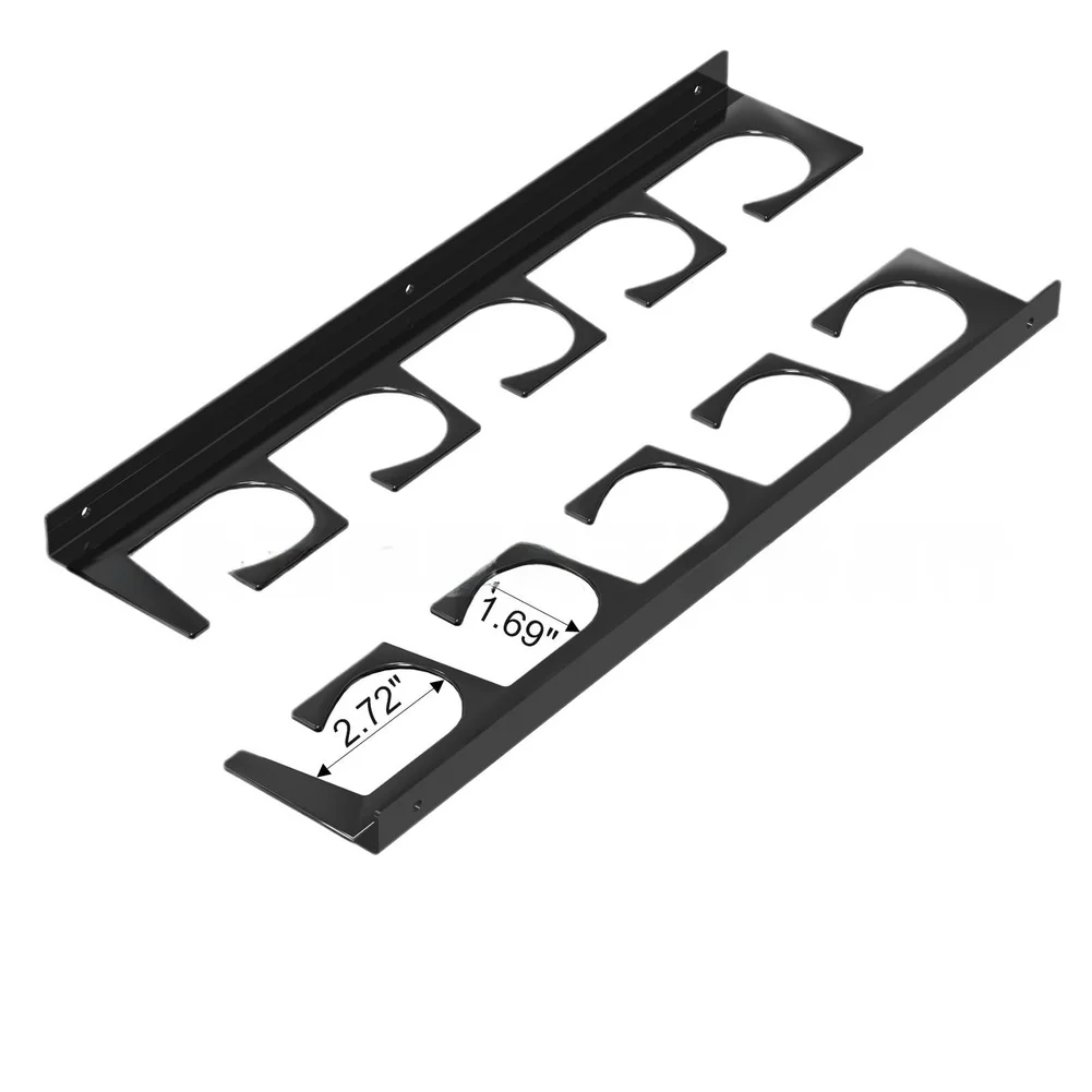 Iron Fishing Rod Holder Designed for Wall or Ceiling Mounting Stores For 5 Rods with Precision Engineering and European Flair