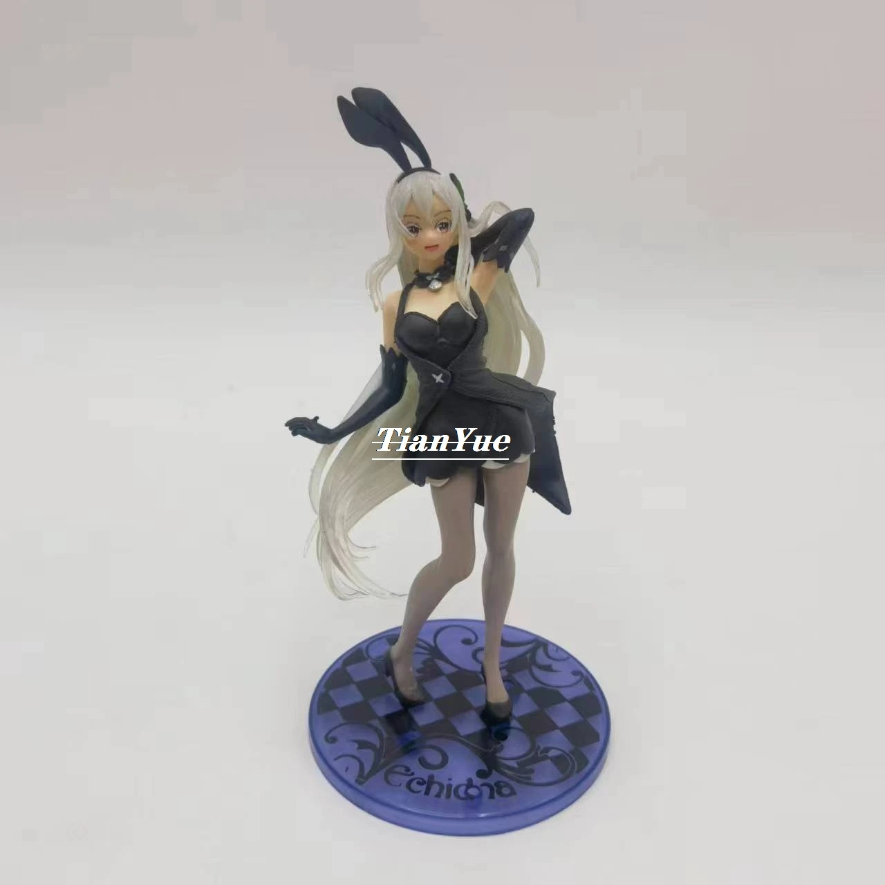 Anime Edna Zwarte Avondjurk Bunnr Versie Pvc Schattig Meisje Figuur Model Speelgoed 21Cm