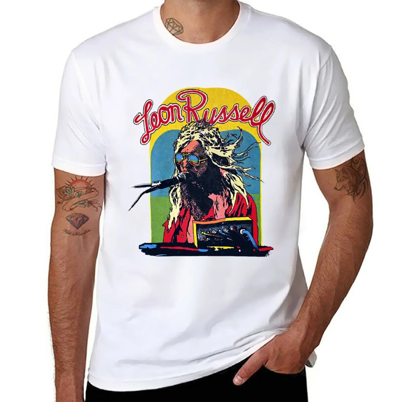 New Leon Russell T-ShirtLeon Russell T-Shirt cute tops summer clothes boys white t shirts man clothes sweat shirts, men