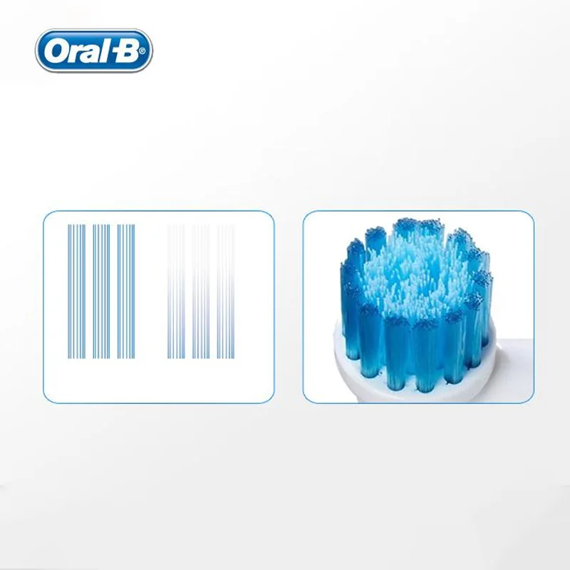 Orale B EB17 testine di ricambio per spazzole azione incrociata denti Super puliti testina per spazzolino da denti 4 pezzi per spazzolino elettrico orale B originale