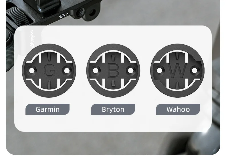 aMagisn Fahrradcomputer-Halterung aus Aluminium mit 1/4-Zoll-Gewinde und 3-Pin-Anschluss für Garmin, Wahoo, Bryton & GoPro 13, DJI Insta360 Action-Kamera Zubehör – Detail 6