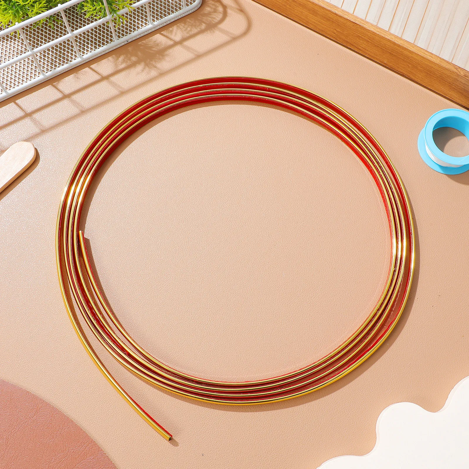 2 Rolls Self Adhesive PVC Trim Molding Wall Border Flexible Mirror Frame Edge Strip for Wall Ceiling Door Baseboard Decoration