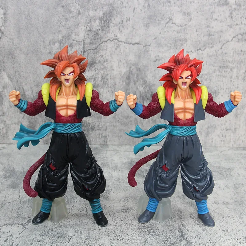 

Dragon Ball Anime Figure Super Saiyan 4 Gogeta Battle Son Goku Figurine Toys PVC Action Figurine Ornament Model Gift 27cm