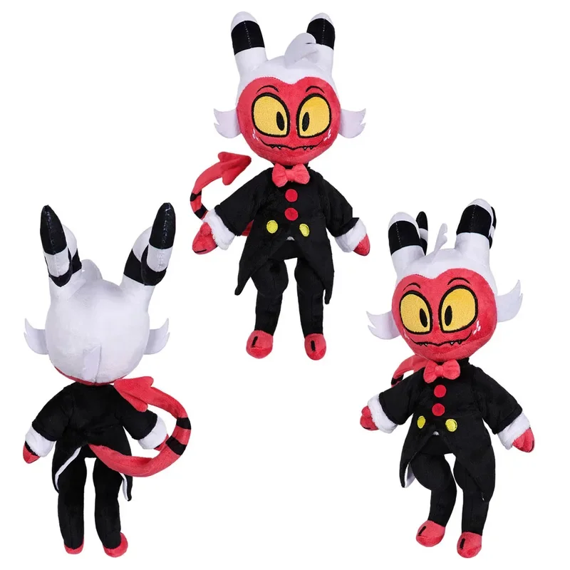 36CM Moxxie Cosplay Peluche Peluche Cartoon Helluva Cosplay Boss Figurine Puntelli Regali di compleanno di Natale Mascotte Decorazioni per feste di Halloween