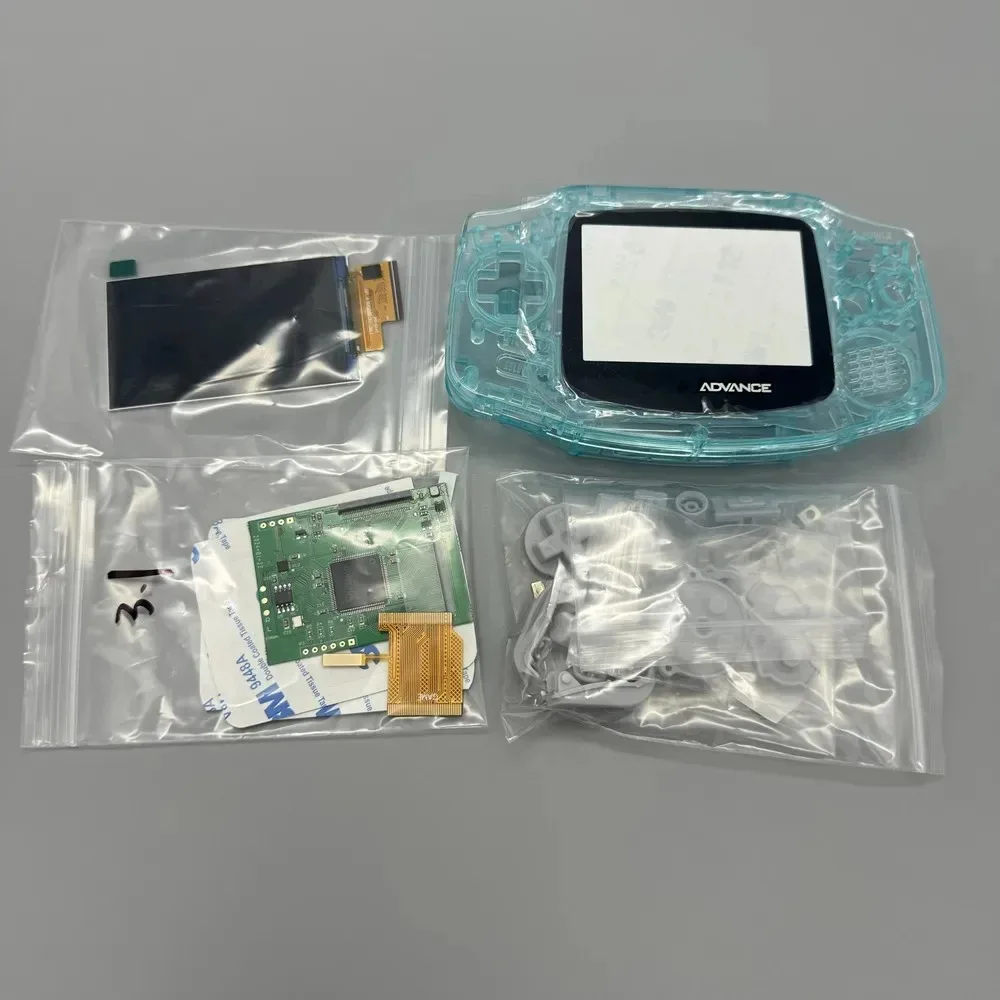GBA IPS LCD scherm zonder shell-aanpassing, eenvoudig te installeren, 2.9 inch IPS LCD met hoge helderheid en shell-kit voor Gameboy Advance GBA