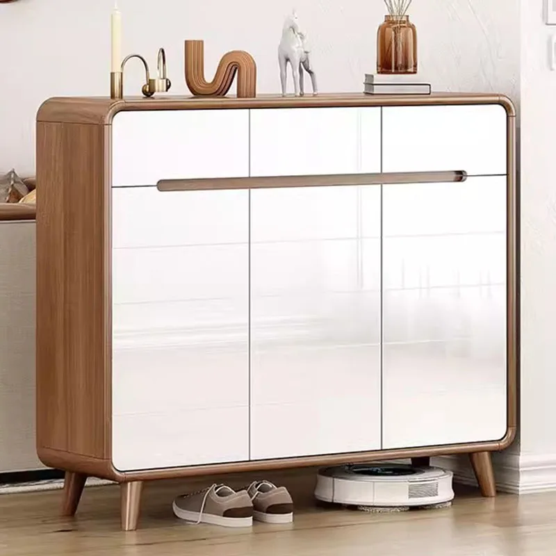 Modern Vertical Shoe Shelf Organizer Storage Mobile Display Luxury Designer Shoe Cabinet Wooden Archivadores Hotel Furniture