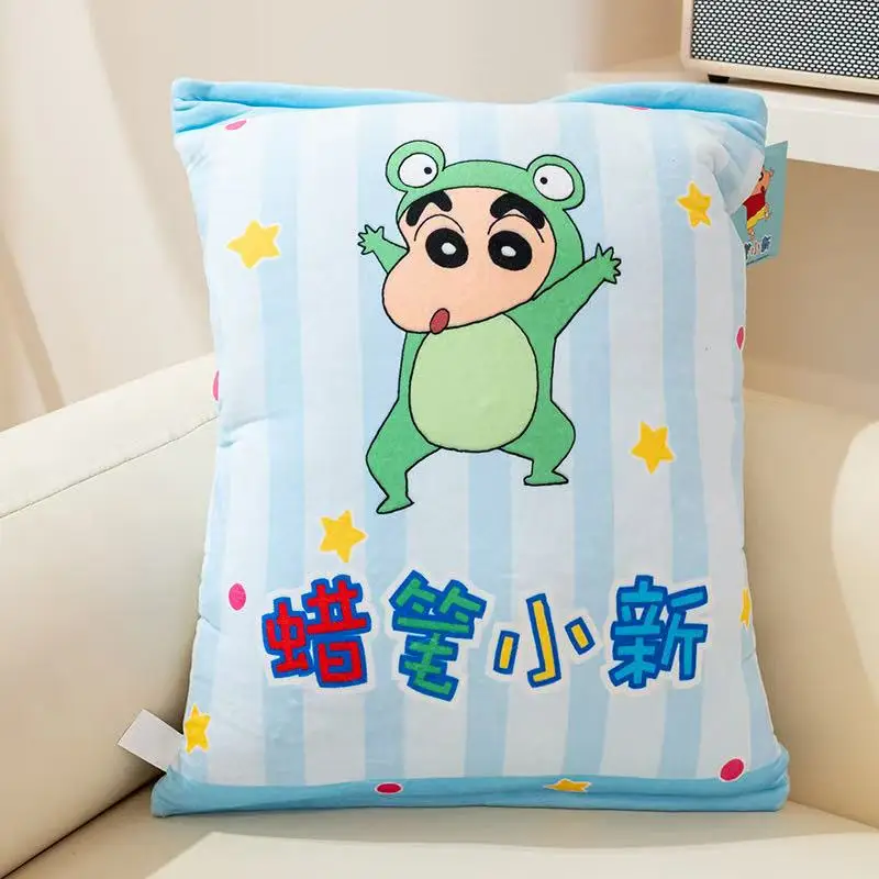 Miniso mais recente lápis shin chan lanches pacote de presente brinquedos de pelúcia dos desenhos animados anime bonito casa presentes de aniversário das crianças bonecas divertidas