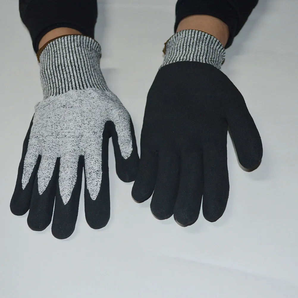 1Pair Waterproof Work Gloves Wear Resistant Breathable Safety Protective Gloves for Maintenance Agriculture Gardening Carrying