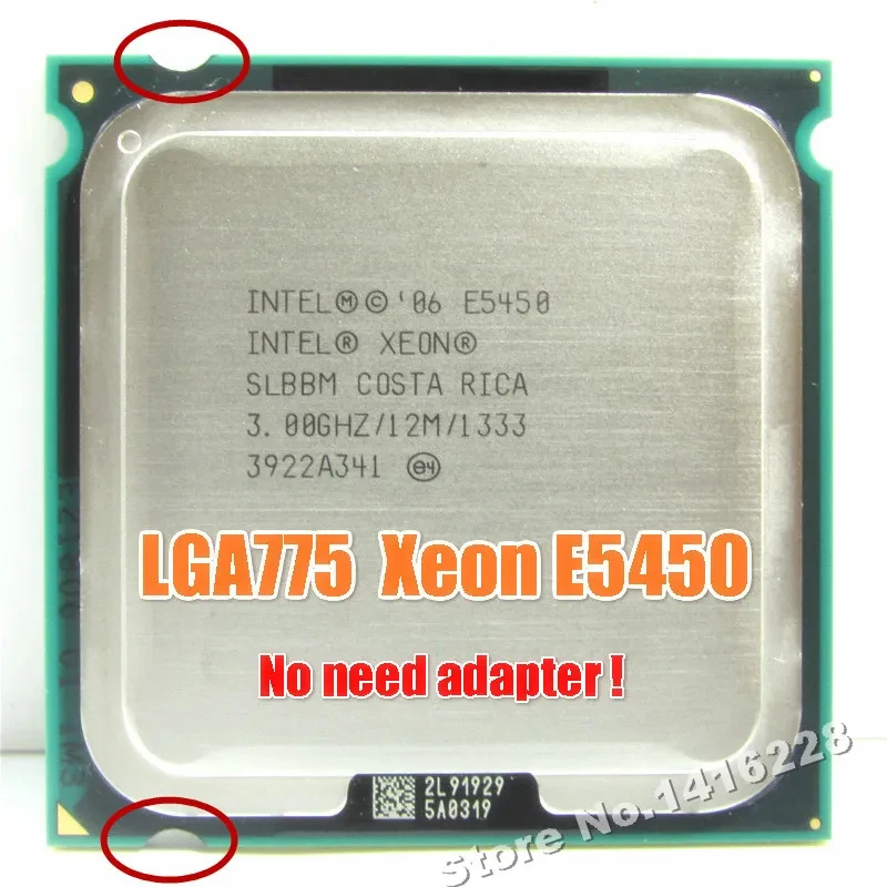 Used Xeon E5450 Processor 3.0GHz 12M 1333Mhz works on lga 775 mainboard no need adapter