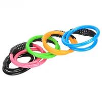 Cycling equipment anti-theft four digit password lock mountain bike lock steel wire shear resistant bicycle password lock