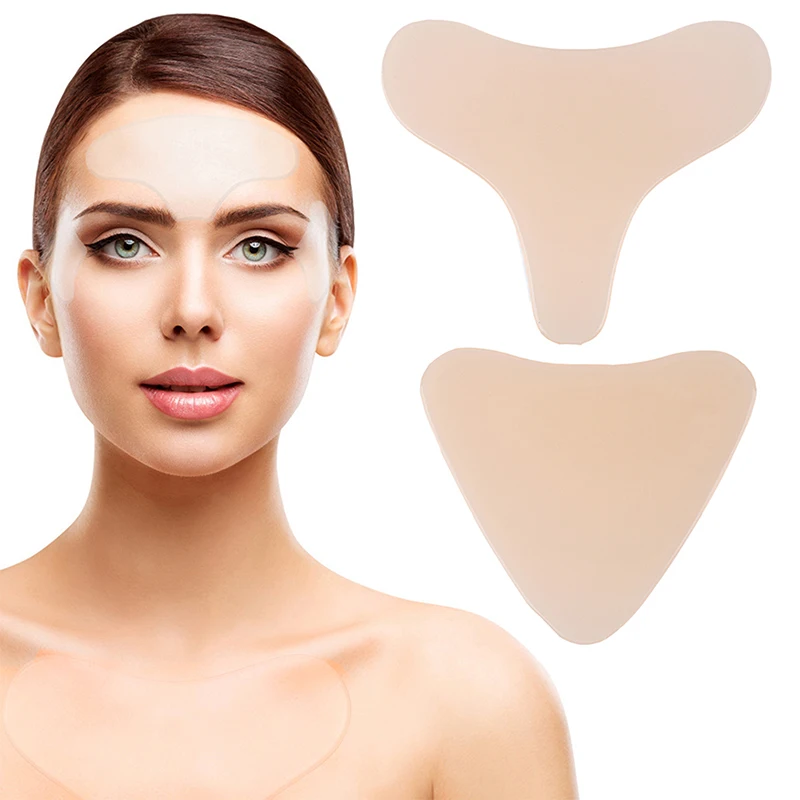 1PC Reusable Washable Self Adhesive Face Skin Care Silicone Chest Lift Patches Anti-wrinkle Chest Wrinkles Removal Patch