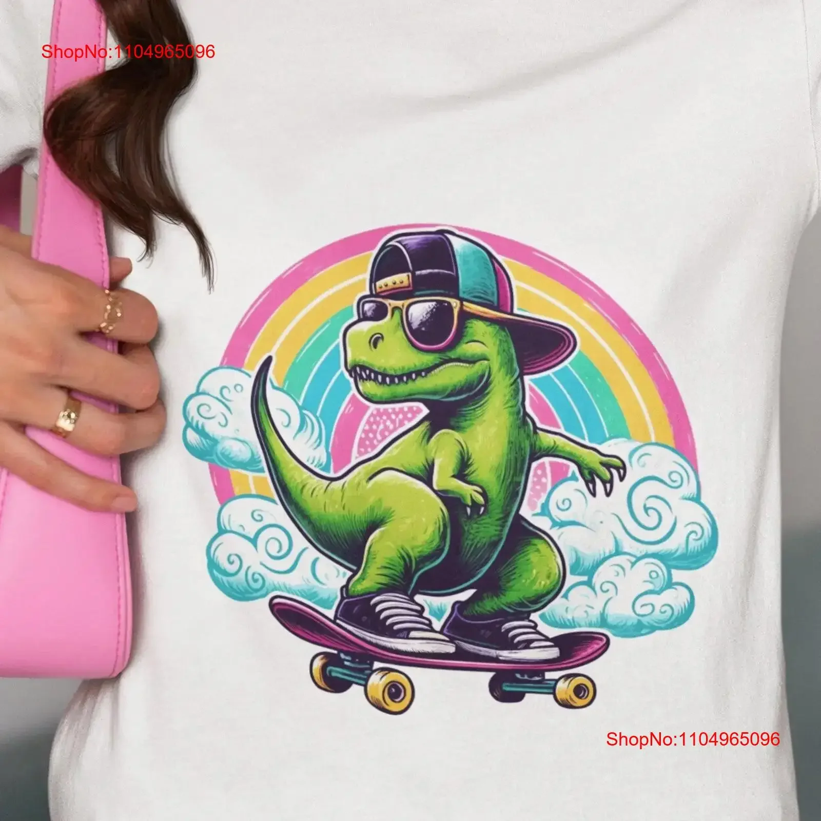 

Крутая футболка с динозавром для скейтбординга в стиле ретро, забавный рекс на скейтборде, топ в стиле 90-х годов, одежда с животными, винтажная стираная графика