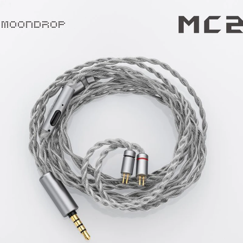 MOONDROP MC2 microphone upgrade cable 3.5mm 0.78mm 2pin oxygen-free copper and silver plating