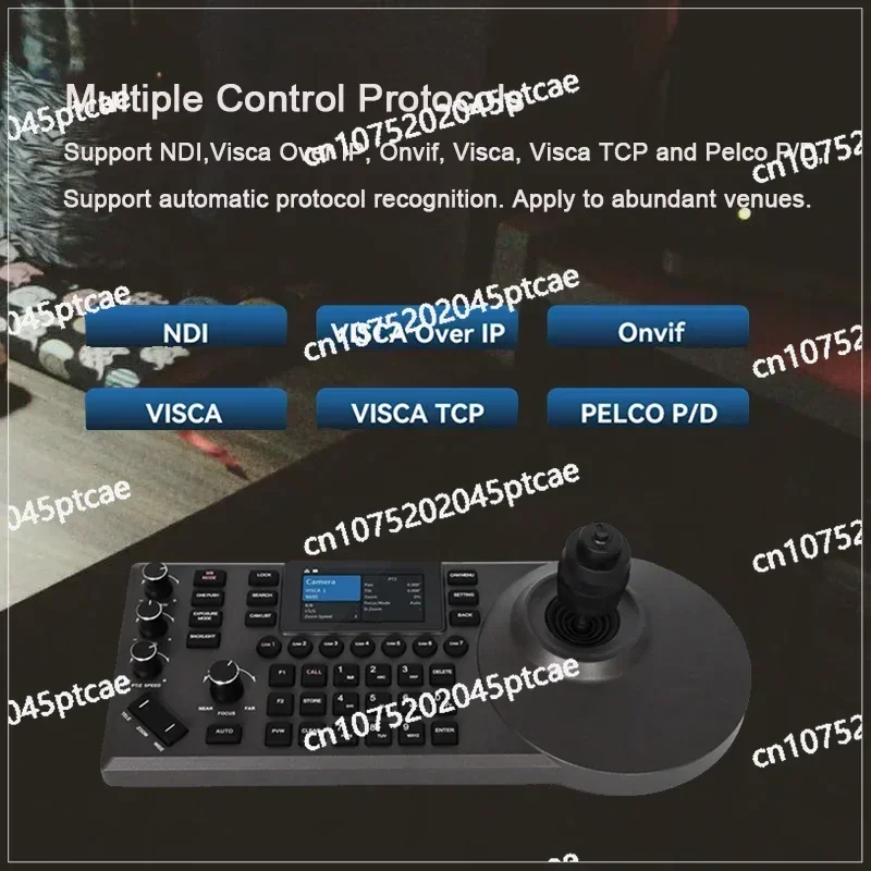 3 Inch LCD Screen 4D Keyboard NDI Ip Joystick PTZ Controller Live Steaming Camer Remote Control