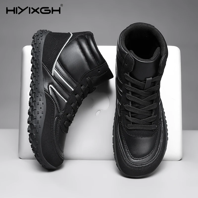 جديد الشتاء الجوارب في الهواء الطلق مقاوم للماء أحذية بيرفوت للرجال حذاء من الجلد الحد الأدنى حافي القدمين عدم الانزلاق أحذية رياضية كاجوال حجم كبير