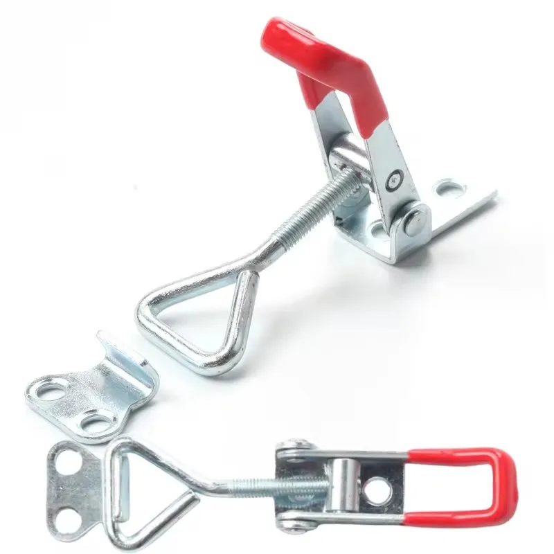 8Pcs Adjustable Toolbox Case Metal Toggle Latch Catch Clasp Quick Release Clamp Anti-Slip Push Pull Toggle Clamp Tools