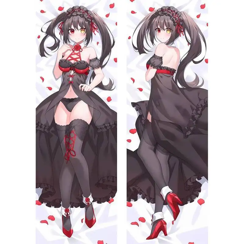 

Anime DATE A LIVE Tokisaki Kurumi Dakimakura Pillowcase Cushion Hing Body Case Game Otaku Pillow Cover