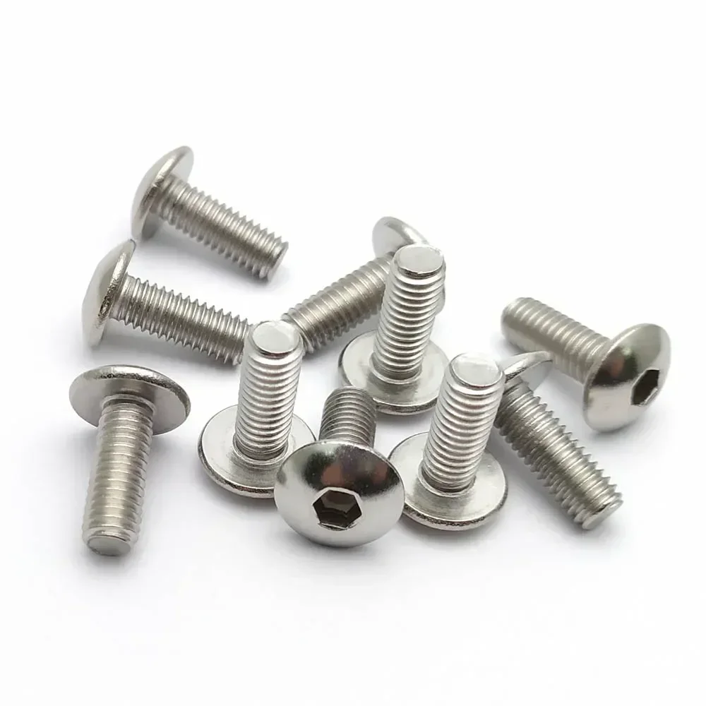 50set Screw Bolt and U Type Clips with Nut M6 6mm M6X16 for Motorcycle Scooter ATV Moped Plastic Cover Silver Stainless Steel