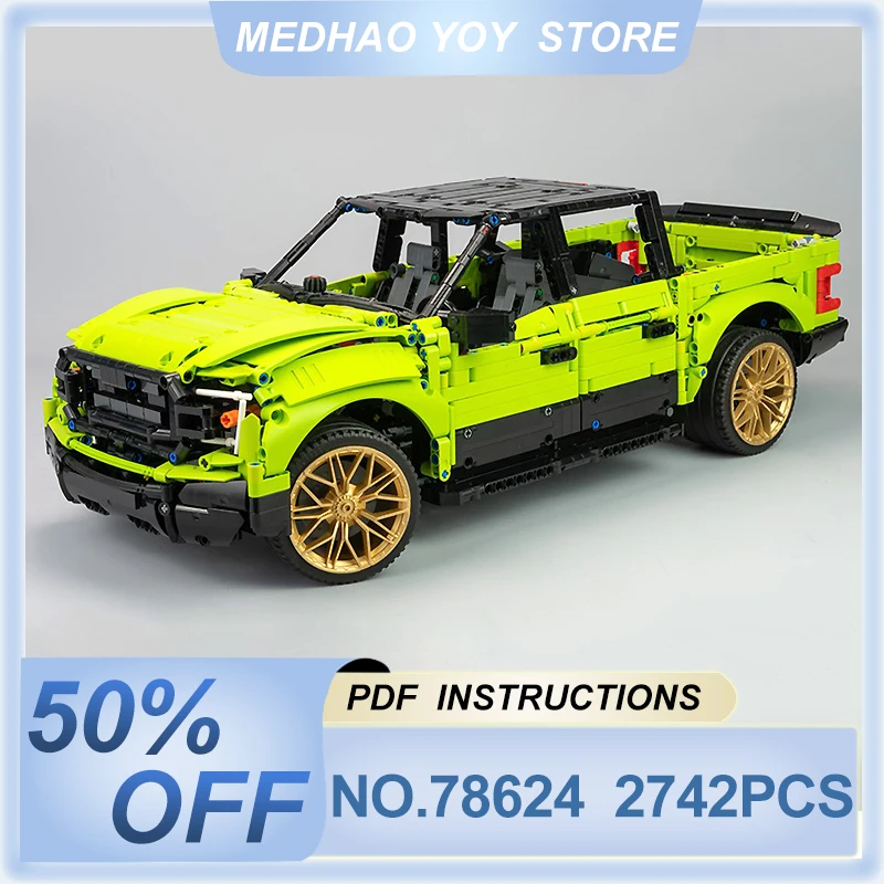 

New MOC-78624 Technical Super Pickup Truck Compatible 42115 Suv Car Building Blocks Bricks Puzzle Toys Christmas Gifts For Kids