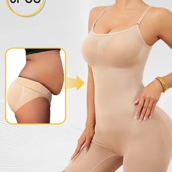 Body à serrage du ventre et modelant le corps pour femmes, b...