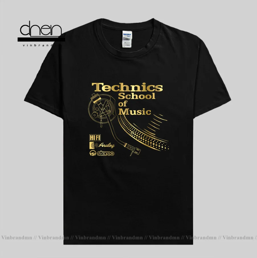 Promotion Tees Drop Shipping Pre-Cotton Men Technics School Of Music Short Sleeve Shirts Lowest Price Men's T Shirt Slogans tees