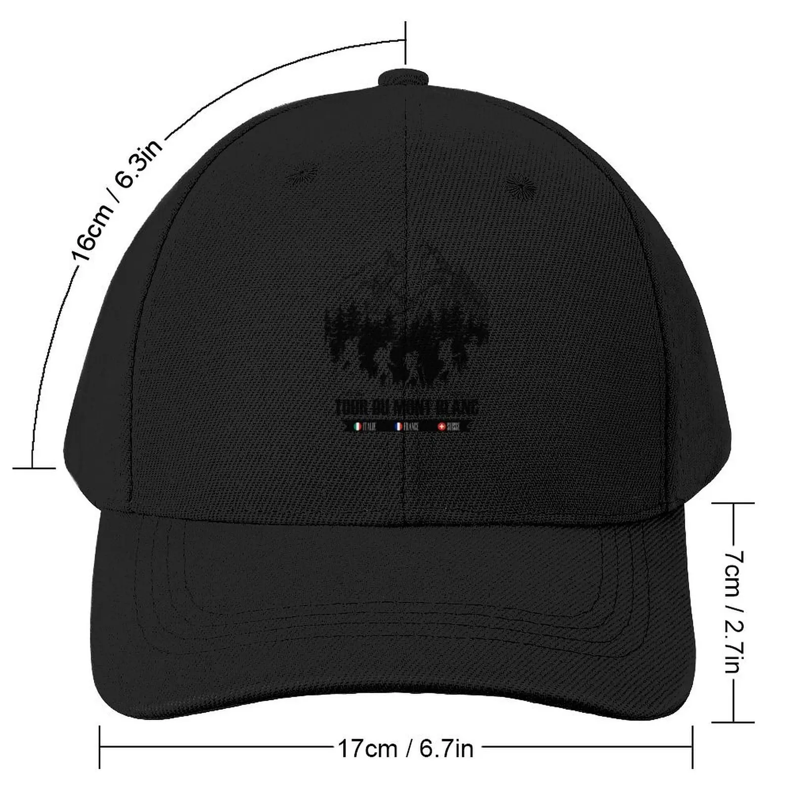 Tour du Mont Blanc Badge Baseball Cap Designer Hat Mountaineering Golf Hat Man Golf Wear Men Women's