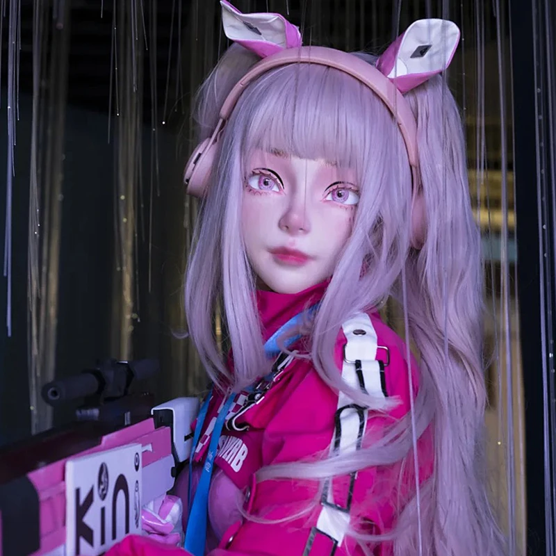 شخصيات أنيمي تأثيري أنثى/فتاة الراتنج كامل الرأس/نصف عقال قفل BJD قناع شخصيات كرتونية تأثيري Kigurumi أو قناع