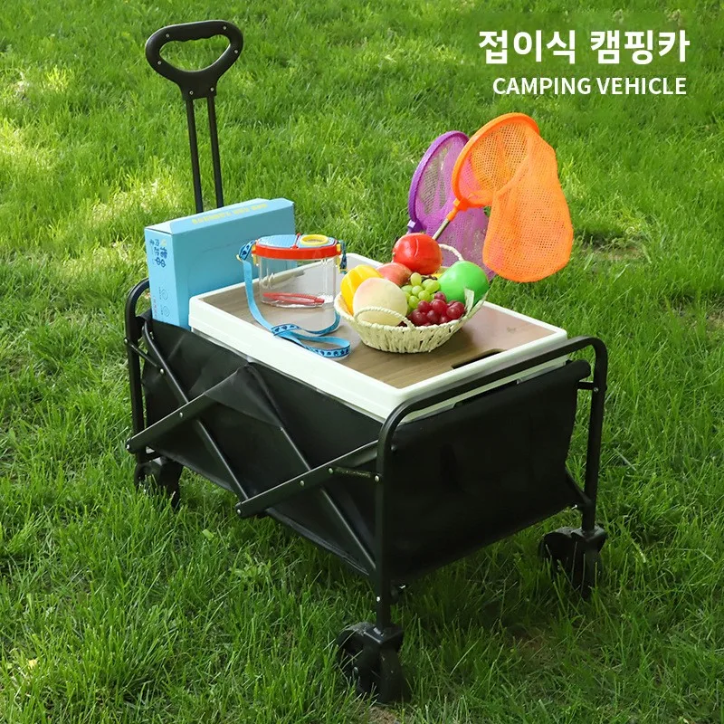 

Gear Camping Outdoor Multi-Functional Storage Durable Picnic Foldable Bag Trolley Picnic Portable Lightweight Trolley Trolley