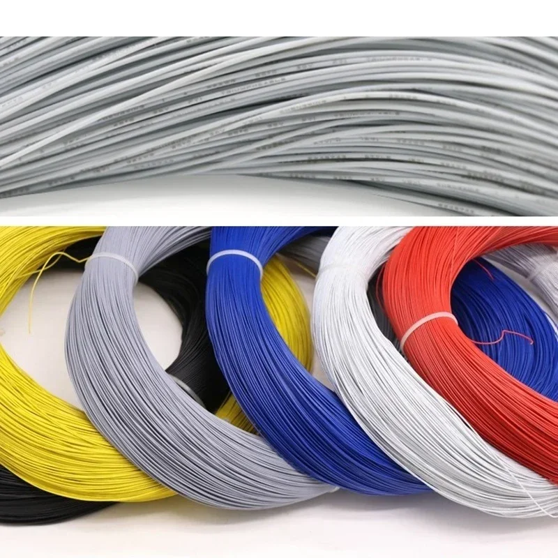 5/10/50M UL1571 26AWG PVC Elektronfizika vezeték OD 1mm Alkalmazkodó m Vezeték szigetelt tin-plated Garas Középső ledes Vezeték DIY Telefonzsinór