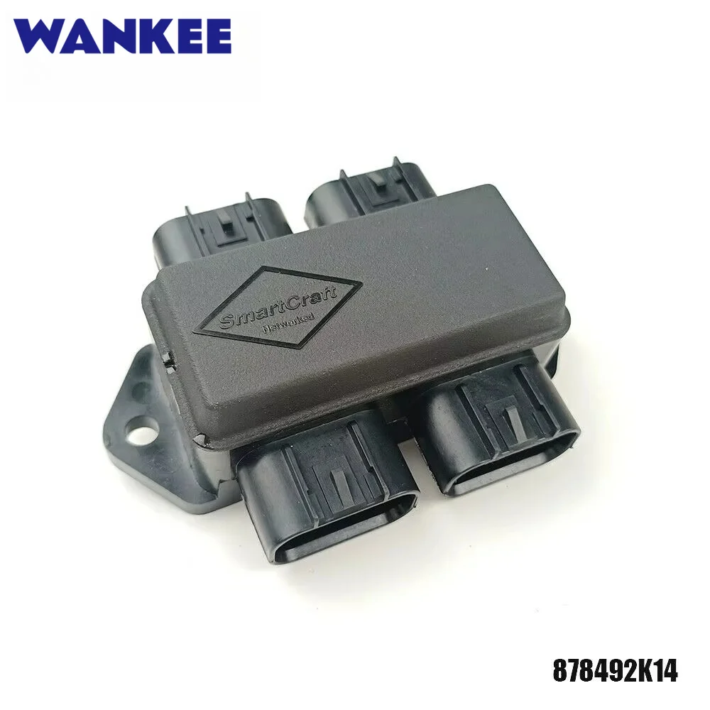 OEM 878492K14 4-Port SmartCraft Junction Box Kit for Mercury Quicksilver Mercruiser 9.1L V8