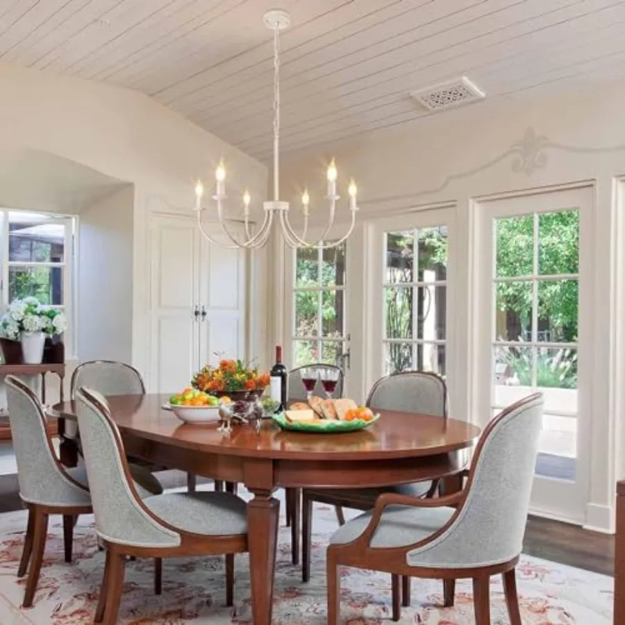 French Country Chandelier Antique Farmhouse Chandelier for Dining Room ing Fixtures Hanging Candle Hanging Pendant Lights for K