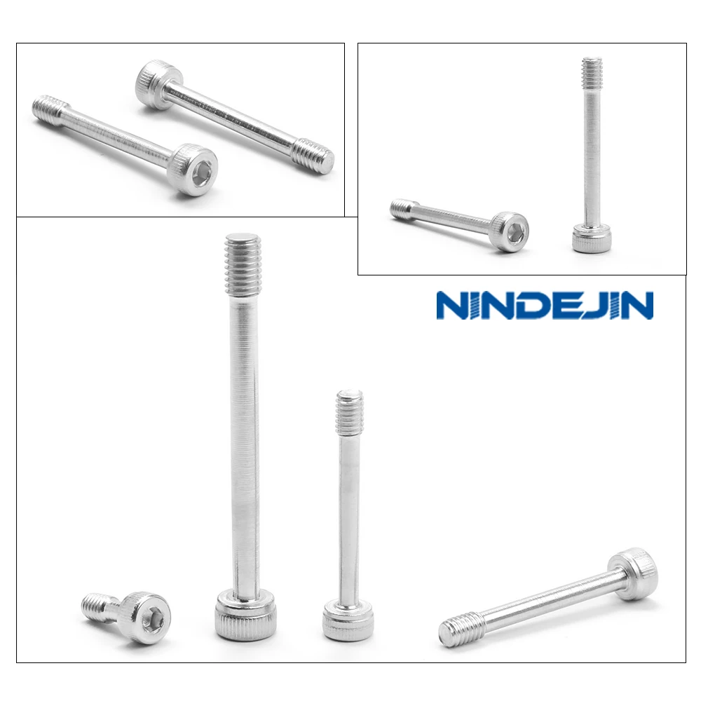 Vis à tête cylindrique à six pans creux en acier inoxydable, demi-filetage, tige réduite, vis à panneau captif, figurine M3, M5, M6, M8, M10, 2-10 pièces