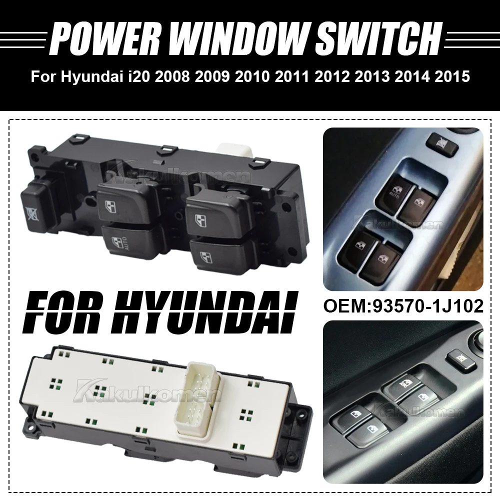 Car For Hyundai Tucson i20 2008-2015 93570-1J102 935701J102 Electric Power Window Control Switch Auto Parts