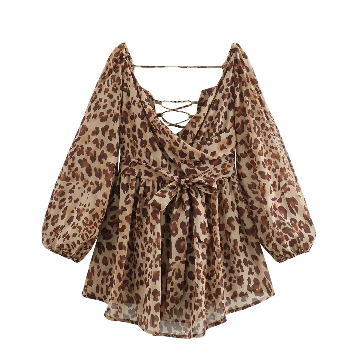 Tied Backless Green Mini Dress Off Shoulder Bodycon Leopard Short Dresses Summer Vacation Cut Out Purple Black Beach Dress