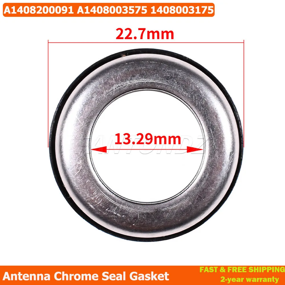 

For Mercedes W140 C140 S-Class CL 1991-1998 Rear Reversing Parking Aid Antenna Chrome Seal Gasket A1408200091 1408200091