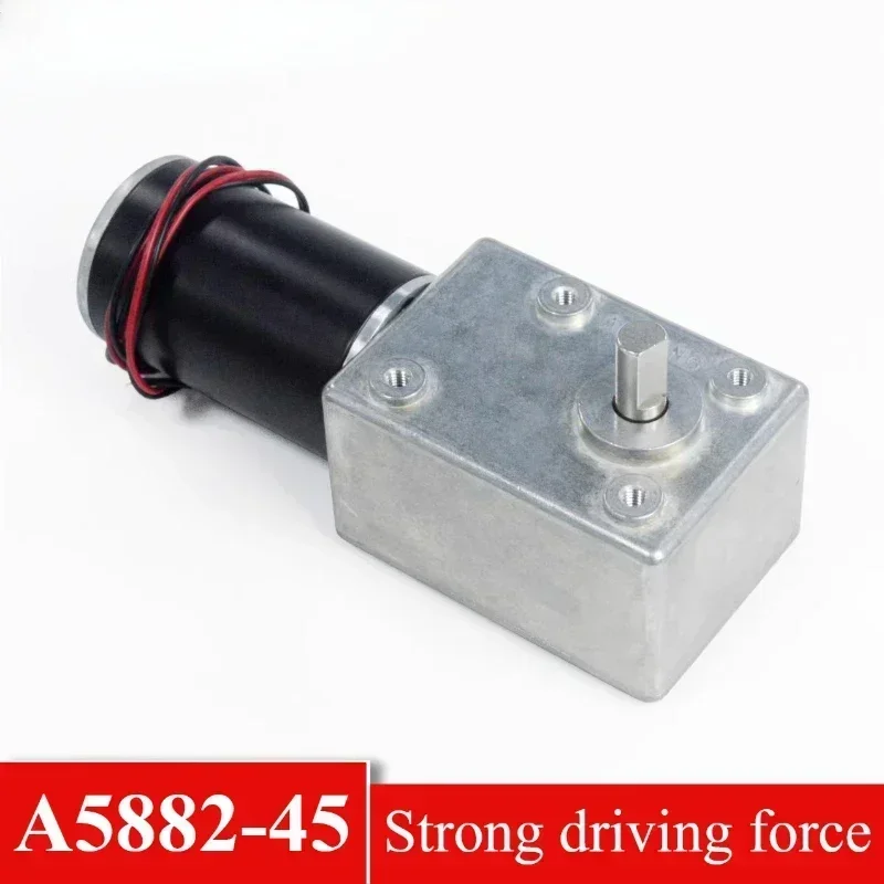 12V 24V High Torque Reduction Speed 5rpm-195rpm PWM Forward Reverse 5882-45ZY D-Type/Single/Double Shaft DC Metal Gear Motor