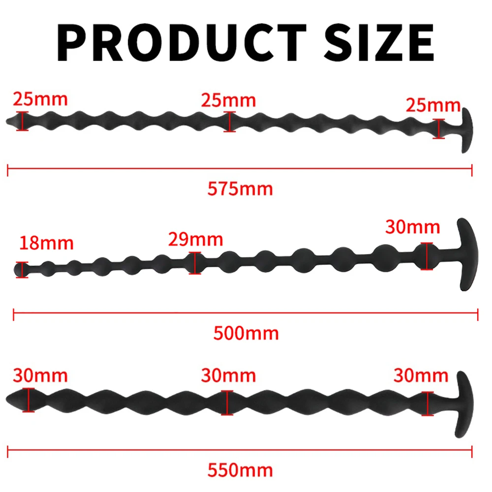 Soft Silicone Anal Plug Dildo Prostate Massage Long Butt Plug Vaginal Expansion Anus Dilator Masturbator Sex Toys For Women Men - view 6