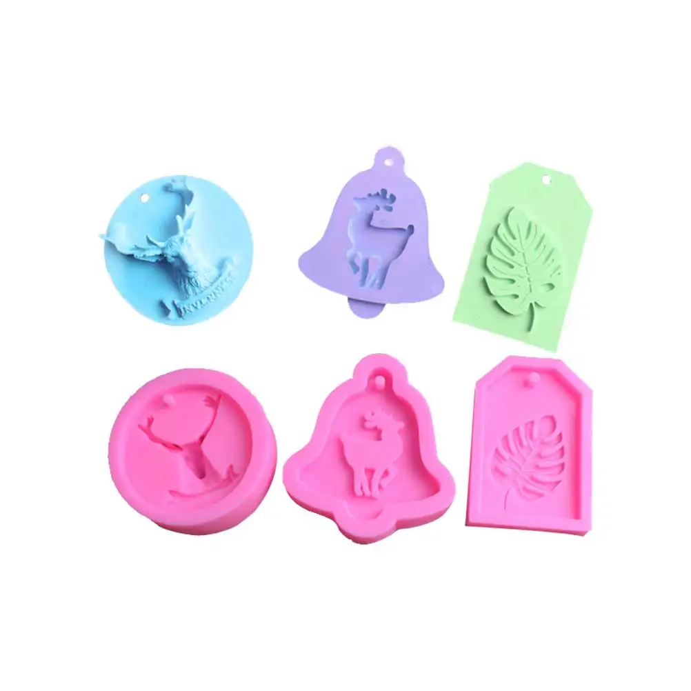 

Non Stick Elk Silicone Mold Soap Molds Baking Nonstick Head Moulds for Christmas