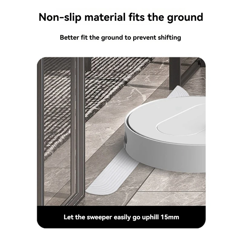 Пороговые планки для подметальной машины ABKR поддерживает порог 1,5-1,9 см, применяемые в большинстве подметальных роботов на рынке.