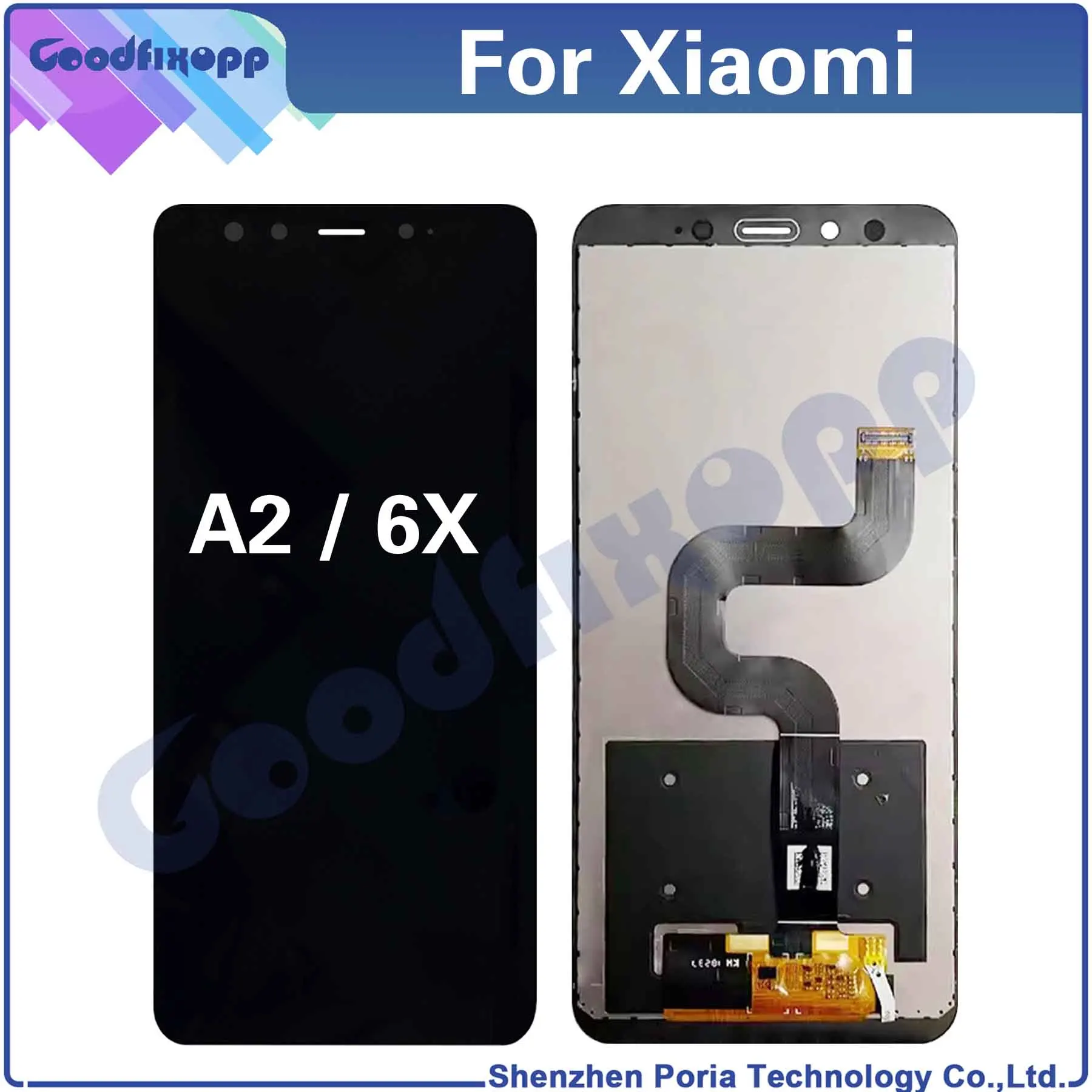 For Xiaomi A2 6X M1804D2SG M1804D2SI LCD Display Touch Screen Digitizer Assembly Repair Parts Replacement