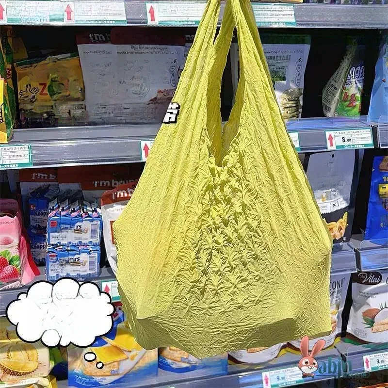 Portable Thickened Magic Shopping Bag Large Capacity Eco-friendly Vegetable Buying Handbag Durable Reusable Grocery Bag