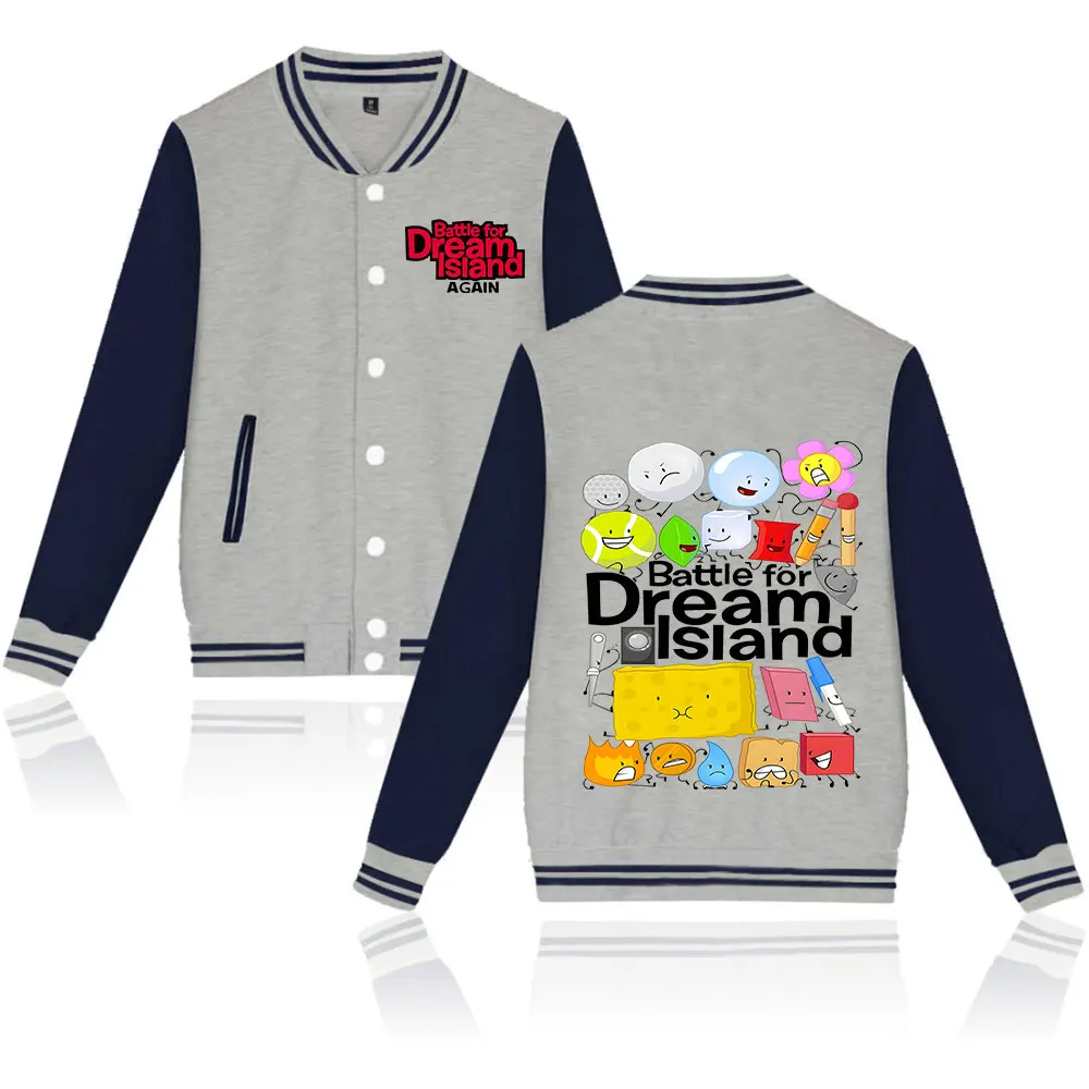 Hot Jacknjellify BFDI Battle For Dream Island Vintage 90s Merch Jacket Cosplay Women Men Casual Sweatshirts Streetwear Fashion