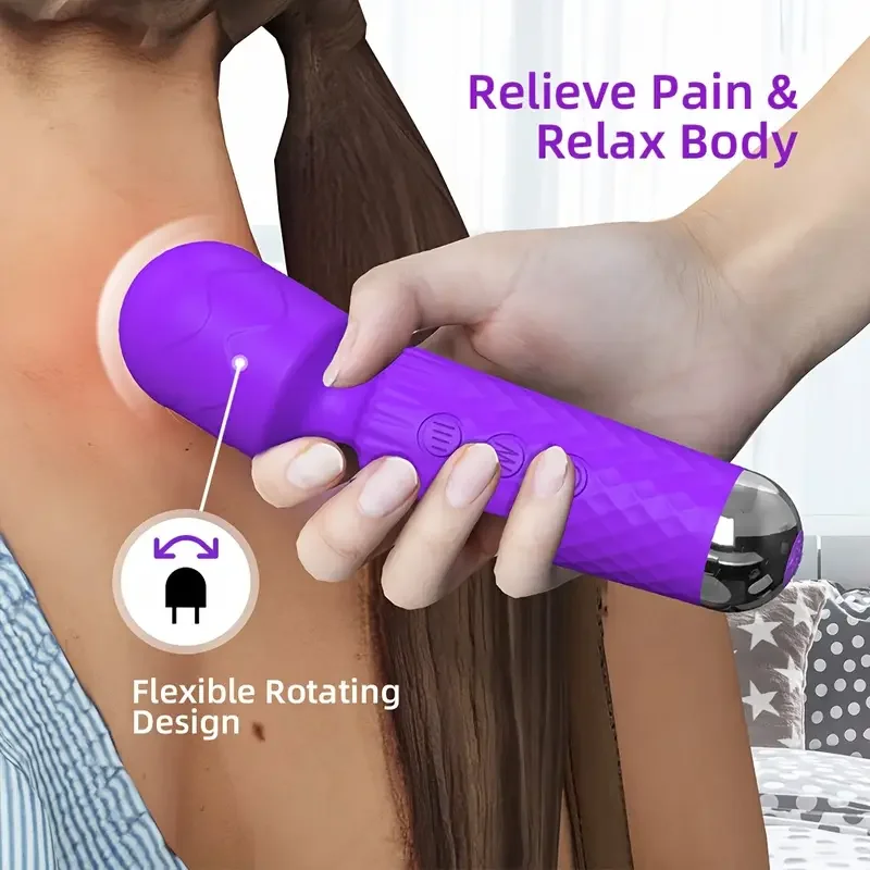 20 وضع قوي AV هزاز عصا سحرية للنساء البظر البظر محفز الجنس لعب الإناث G بقعة مدلك الكبار المثيرة المنتج