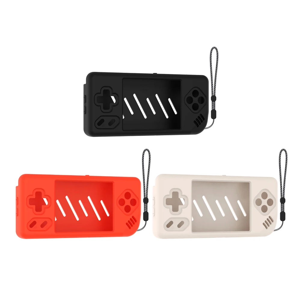 

Силиконовый защитный чехол, мягкий чехол с защитой от царапин и ремешком для портативной игровой консоли ANBERNIC RG28XX 2,83 дюйма