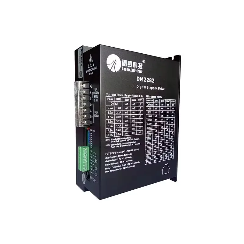 DM2282 Single CNC Controller Two-Phase High Voltage Stepper Motor Driver 180-240VAC 200KHz 400-25600PPR