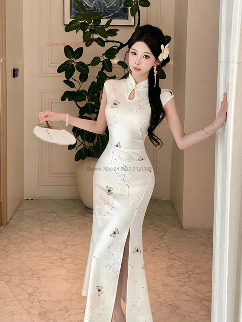 2026-chinese-sexy-dress-improved-cheongsam-national-flower-print-sleeveless-qipao-retro-nightclub-dress-banquet-evening-dress