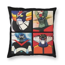 Nordic Style Grunge Mazinger Z Sofa Cushion Cover Japanese Anime Super Robot Manga Pillow Case Square Pillowcase Home Decorative