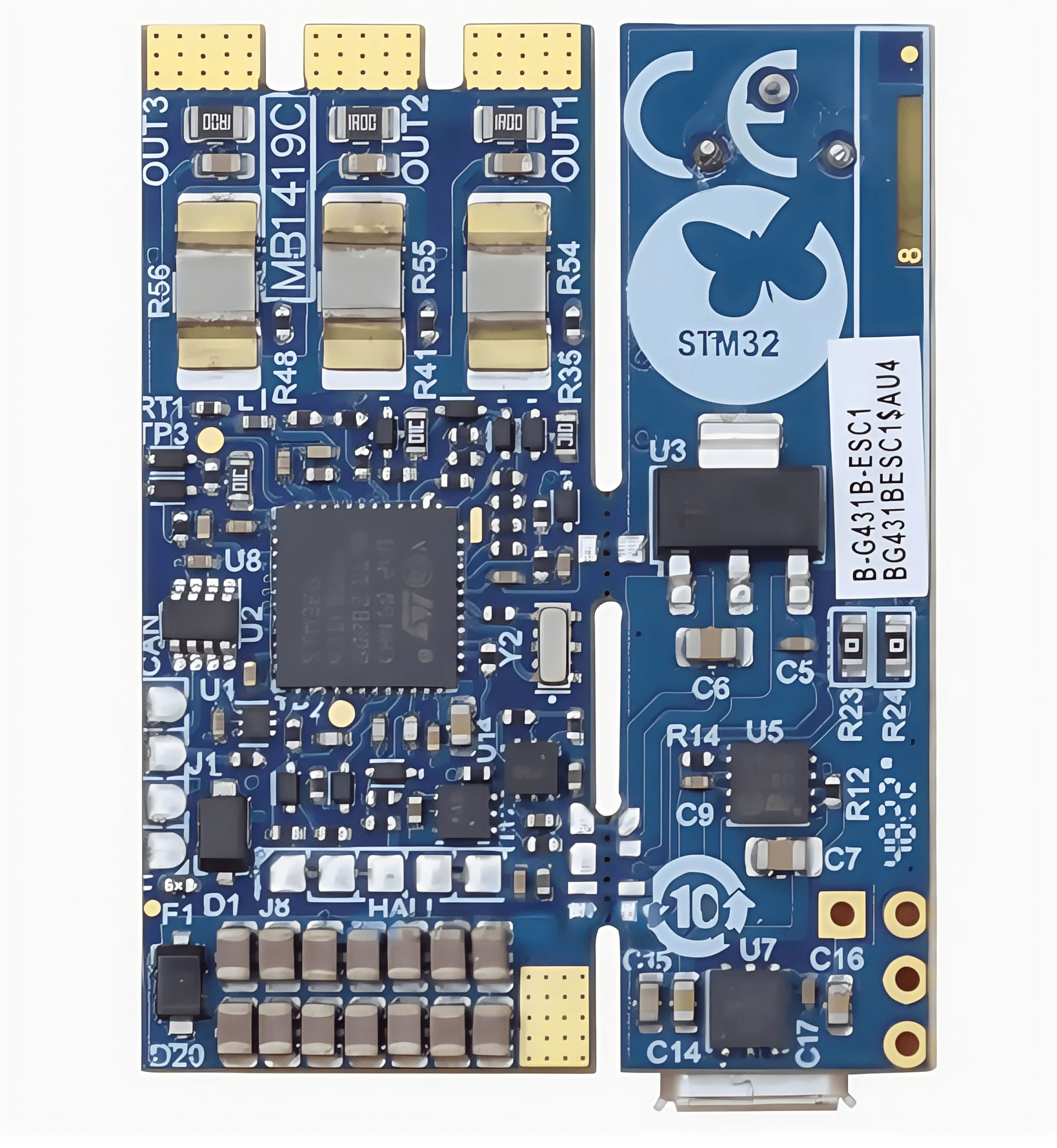 Kit de découverte B-G431B-ESC1 avec carte de développement MCU STM32G431CB L6387
