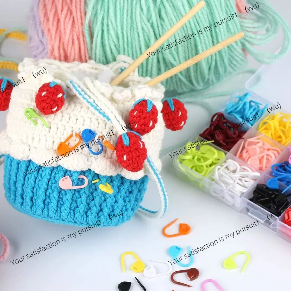 50/100Pcs Colorful Plastic Safety Pins Knitting Markers Crochet Stitch Clips for DIY Knitting Sewing Craft Clothing Accessorie